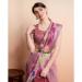 Picture of Beauteous Linen Rosy Brown Saree