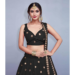 Picture of Charming Silk Black Lehenga Choli