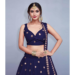 Picture of Sublime Silk Midnight Blue Lehenga Choli