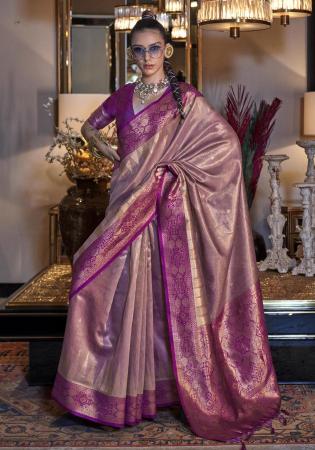 Picture of Lovely Silk Dim Gray Saree