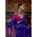 Picture of Admirable Satin & Silk Navy Blue Saree