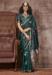 Picture of Amazing Satin & Silk Dark Green Saree