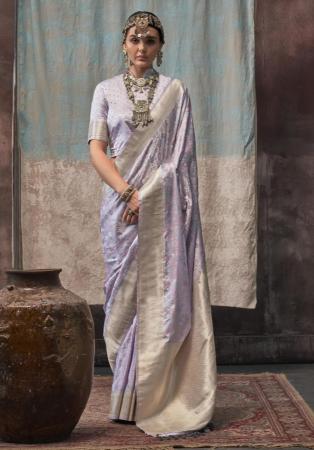 Picture of Fascinating Satin & Silk Slate Grey Saree