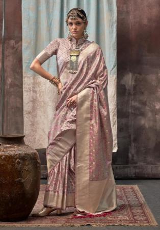 Picture of Nice Satin & Silk Tan Saree