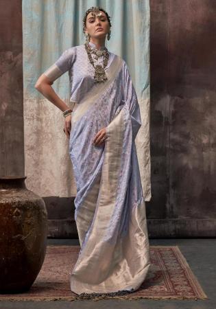 Picture of Pretty Satin & Silk Dim Gray Saree