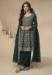 Picture of Chiffon & Silk Dark Green Straight Cut Salwar Kameez