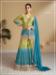 Picture of Chiffon Cadet Blue Straight Cut Salwar Kameez