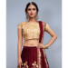 Picture of Charming Silk Maroon Lehenga Choli