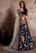 Picture of Pleasing Silk Midnight Blue Lehenga Choli