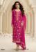 Picture of Chiffon Medium Violet Red Straight Cut Salwar Kameez