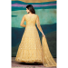 Picture of Statuesque Net Khaki Anarkali Salwar Kameez