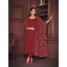 Picture of Shapely Georgette Maroon Anarkali Salwar Kameez