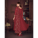 Picture of Shapely Georgette Maroon Anarkali Salwar Kameez