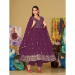 Picture of Bewitching Georgette Purple Anarkali Salwar Kameez