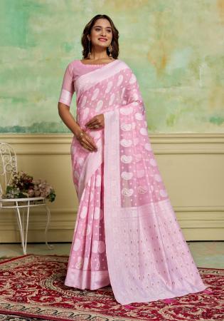 Picture of Amazing Cotton Light Coral Saree