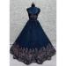 Picture of Wonderful Chiffon Navy Blue Lehenga Choli