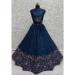 Picture of Radiant Chiffon Midnight Blue Lehenga Choli