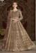 Picture of Resplendent Net Rosy Brown Anarkali Salwar Kameez