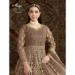 Picture of Resplendent Net Rosy Brown Anarkali Salwar Kameez