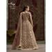 Picture of Resplendent Net Rosy Brown Anarkali Salwar Kameez