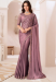 Picture of Pleasing Satin & Silk Rosy Brown Saree