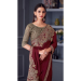 Picture of Enticing Chiffon & Satin & Silk Maroon Saree