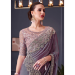 Picture of Fine Chiffon & Satin & Silk Dim Gray Saree