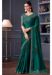 Picture of Sightly Chiffon & Satin & Silk Dark Green Saree