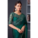 Picture of Sightly Chiffon & Satin & Silk Dark Green Saree