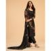 Picture of Sublime Georgette Black Straight Cut Salwar Kameez