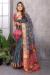 Picture of Magnificent Silk Dark Slate Grey Saree