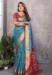 Picture of Graceful Silk Dark Cyan Saree