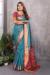 Picture of Graceful Silk Dark Cyan Saree