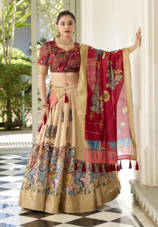 Picture of Sightly Silk Burly Wood Lehenga Choli