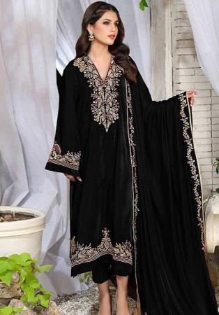 Picture of Taking Chiffon Black Readymade Salwar Kameez