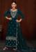 Picture of Chiffon Dark Green Straight Cut Salwar Kameez