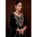 Picture of Splendid Chiffon Black Straight Cut Salwar Kameez