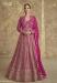 Picture of Resplendent Georgette Rosy Brown Anarkali Salwar Kameez