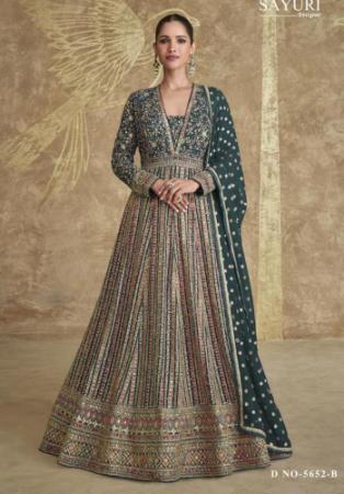 Picture of Shapely Georgette Grey Anarkali Salwar Kameez