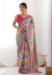 Picture of Magnificent Chiffon Indian Red Saree