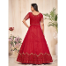 Picture of Admirable Net Crimson Anarkali Salwar Kameez