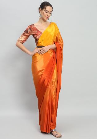 Picture of Enticing Silk Coral Saree