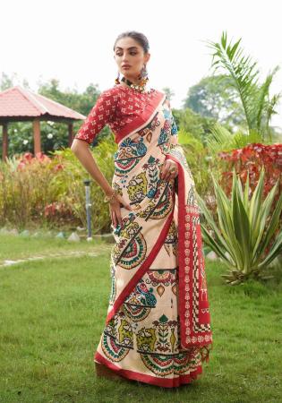 Picture of Graceful Silk Dark Khaki Saree