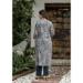 Picture of Magnificent Cotton Steel Blue Readymade Salwar Kameez