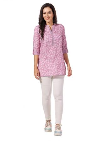 Picture of Bewitching Rayon Plum Kurtis & Tunic