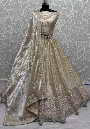 Picture of Good Looking Chiffon Dim Gray Lehenga Choli