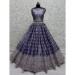 Picture of Stunning Chiffon Midnight Blue Lehenga Choli