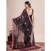 Picture of Gorgeous Georgette Black Saree