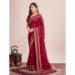 Picture of Wonderful Silk Dark Red Saree