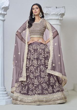 Picture of Marvelous Net Dim Gray Lehenga Choli